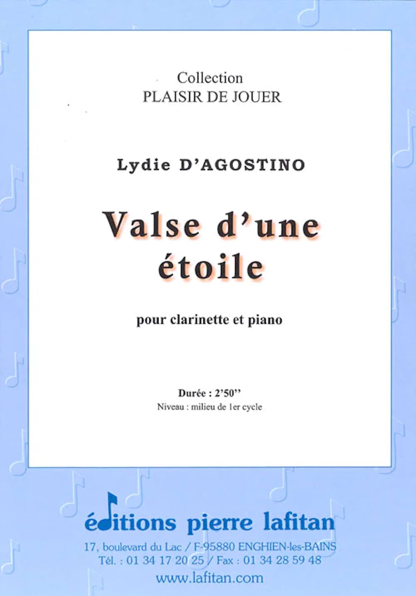 Valse d'une Etoile Lydie d'Agostino Partition