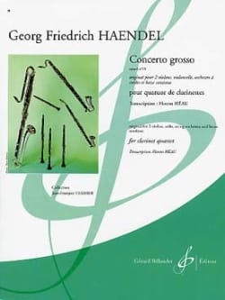 Concerto Grosso Op.6 N°10 HAENDEL Partition Clarinette