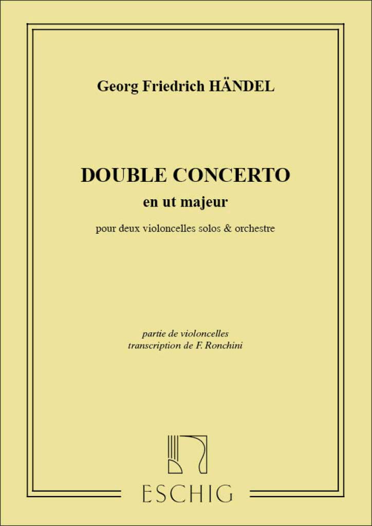 Concerto 2 Vcelles Ut Majeur HAENDEL Partition