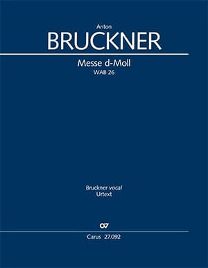 Messe en ré mineur, WAB 26 BRUCKNER Partition Grand format
