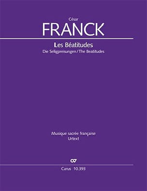 Les Béatitudes FRANCK Partition Grand format