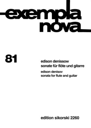 Sonate für Flöte und Gitarre Edison Denisov Partition Duos