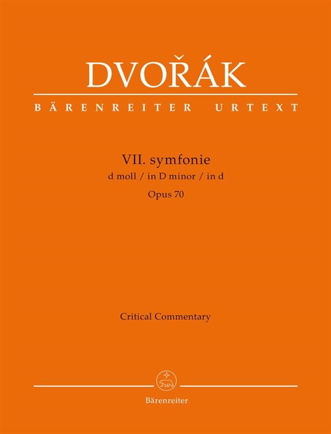 Symphony no. 7 D minor op. 70 DVORAK Partition