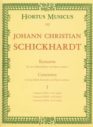 6 Konzerte - Bd. 1 : n° 1-3 - 4 Altblockflöten und BC