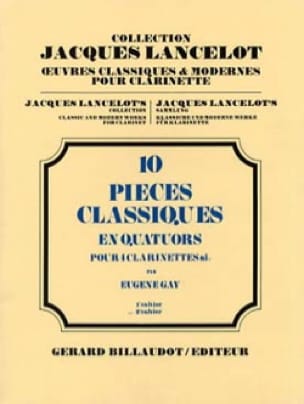 10 Pièces classiques - Vol 2 - quatuor clarinettes - Partition