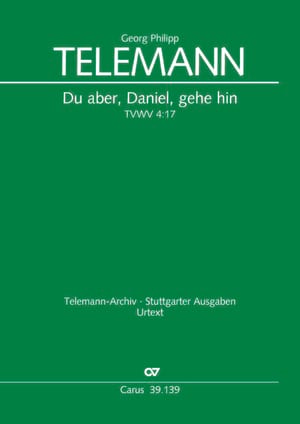 Du aber, Daniel, gehe hin TELEMANN Partition