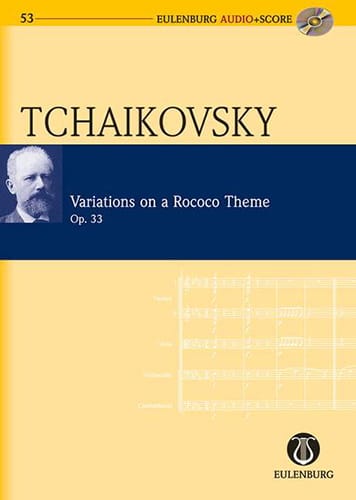 Variations On A Rococo Theme Op.33 TCHAIKOVSKY Partition Petit format