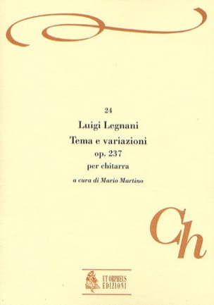 Tema e variazioni, op. 237 Luigi Rinaldo Legnani Partition Guitare
