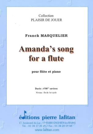 Amanda's Song for a Flute - Franck Masquelier - Partition