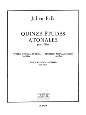 15 Etudes Atonales - Flûte Julien Falk Partition Flûte traversière