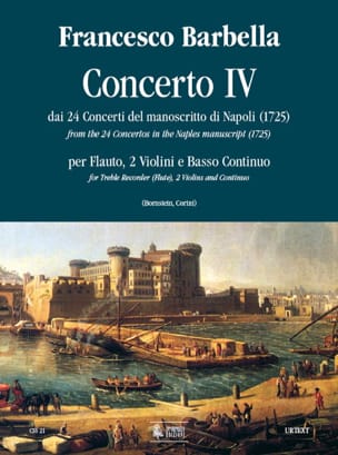 Concerto 4 - flauto, 2 violini e bc - Francesco Barbella - Partition