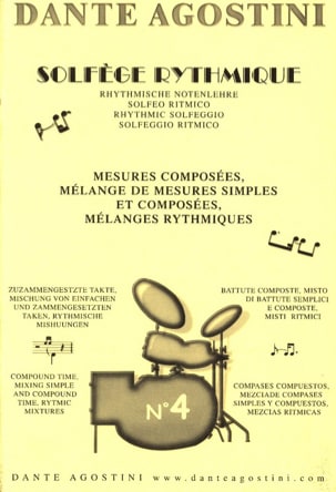 Solfège rythmique - Cahier n° 4 Dante Agostini Partition Solfèges