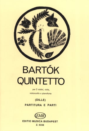 Quintet For 2 Violins Viola Cello Piano BARTOK Partition Quintettes