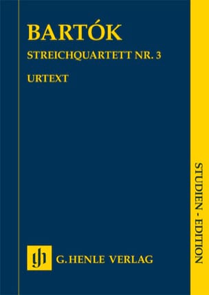 Quatuor à Cordes N° 3 - Score BARTOK Partition Petit format