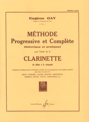 Méthode Progressive et Complète Volume 1 - Eugène Gay - Partition