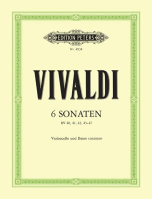 6 Sonaten - Violoncelle VIVALDI Partition Violoncelle