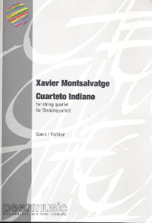 Cuarteto Indiano - Score Xavier Montsalvage Partition Grand format