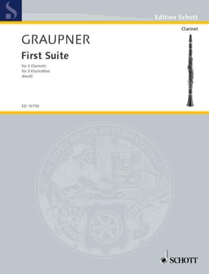 First Suite Christoph Graupner Partition Clarinette