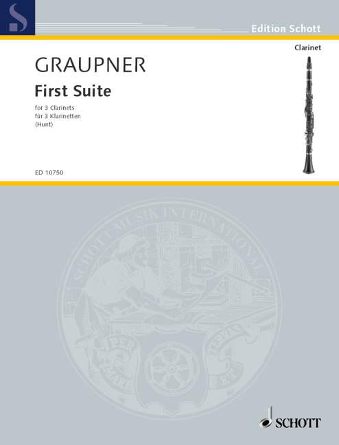 First Suite Christoph Graupner Partition Clarinette