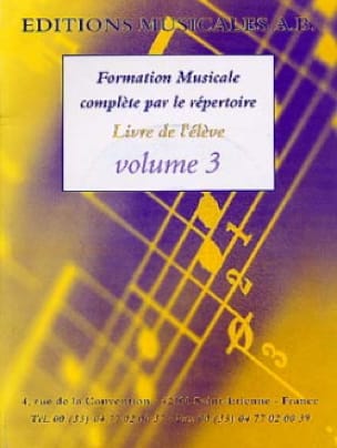 FM complète par le répertoire Volume 3 Partition Solfèges