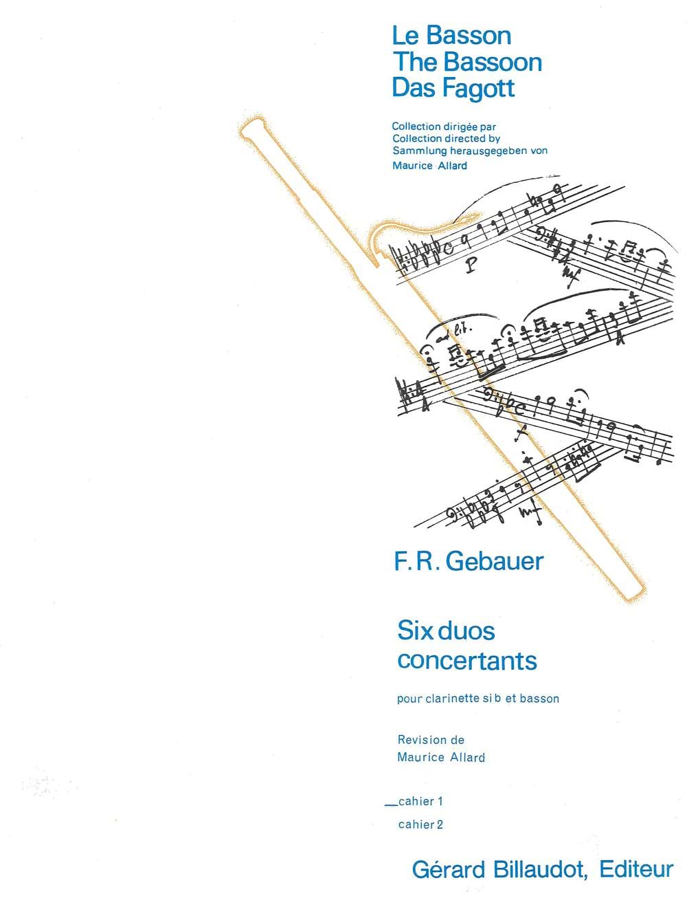 6 Duos Concertants Vol 1 François-René Gebauer Partition Duos