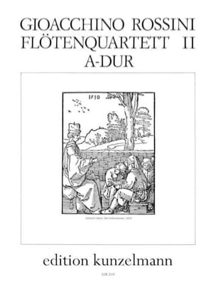 Flötenquartett Nr. 2 A-Dur - Stimmen ROSSINI Partition Quatuors