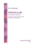 MOZART - Sonata in Bb - Bassoon piano - Partition - di-arezzo.ch