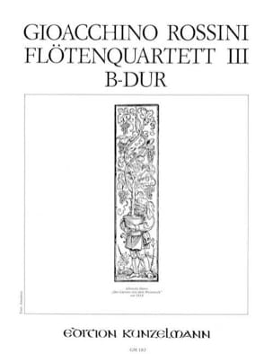 Flötenquartett Nr. 3 B-Dur - Stimmen ROSSINI Partition Quatuors
