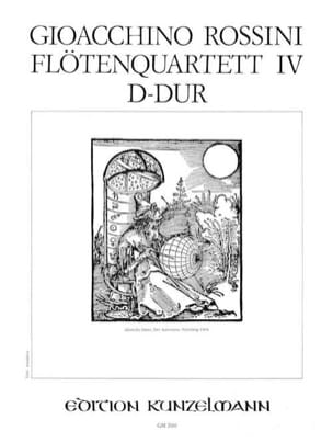 Flötenquartett Nr. 4 D-Dur - Stimmen ROSSINI Partition Quatuors
