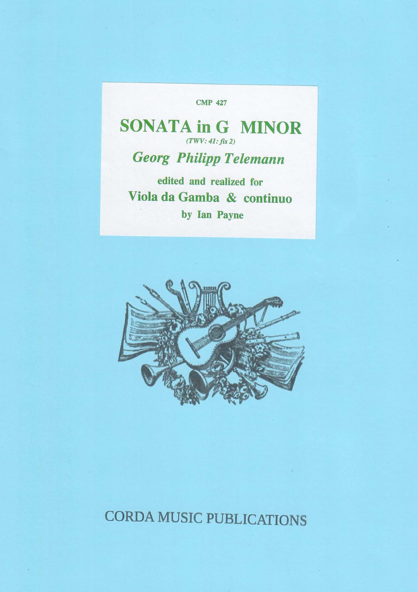Sonate en Sol mineur - Viole de Gambe et BC - TELEMANN - Partition