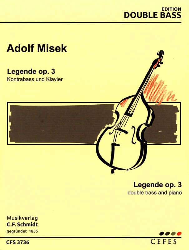 Legende op. 3 - Adolf Misek - Partition - Contrebasse