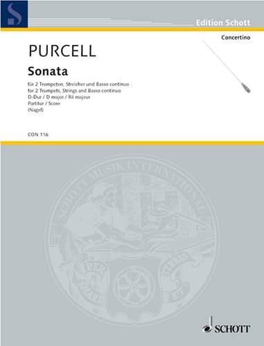 Sonate für 2 Trompeten - Partitur - Daniel Purcell - Partition