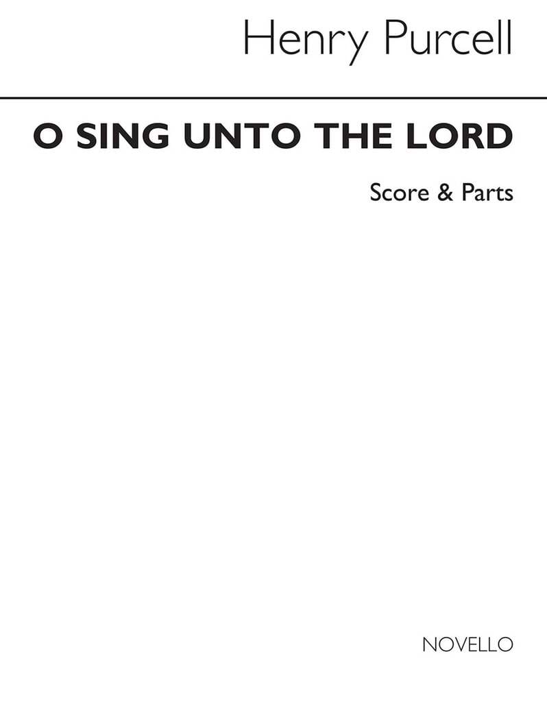 O Sing Unto the Lord PURCELL Partition