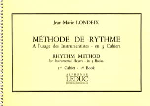 Méthode de rythme 1er cahier Jean-Marie Londeix Partition Saxophone