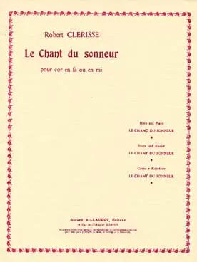 Le Chant du Sonneur Robert Clérisse Partition Cor