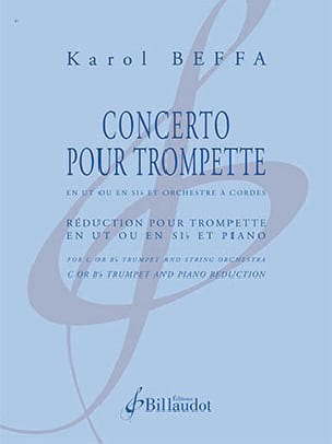 Concerto pour Trompette Karol Beffa Partition Trompette