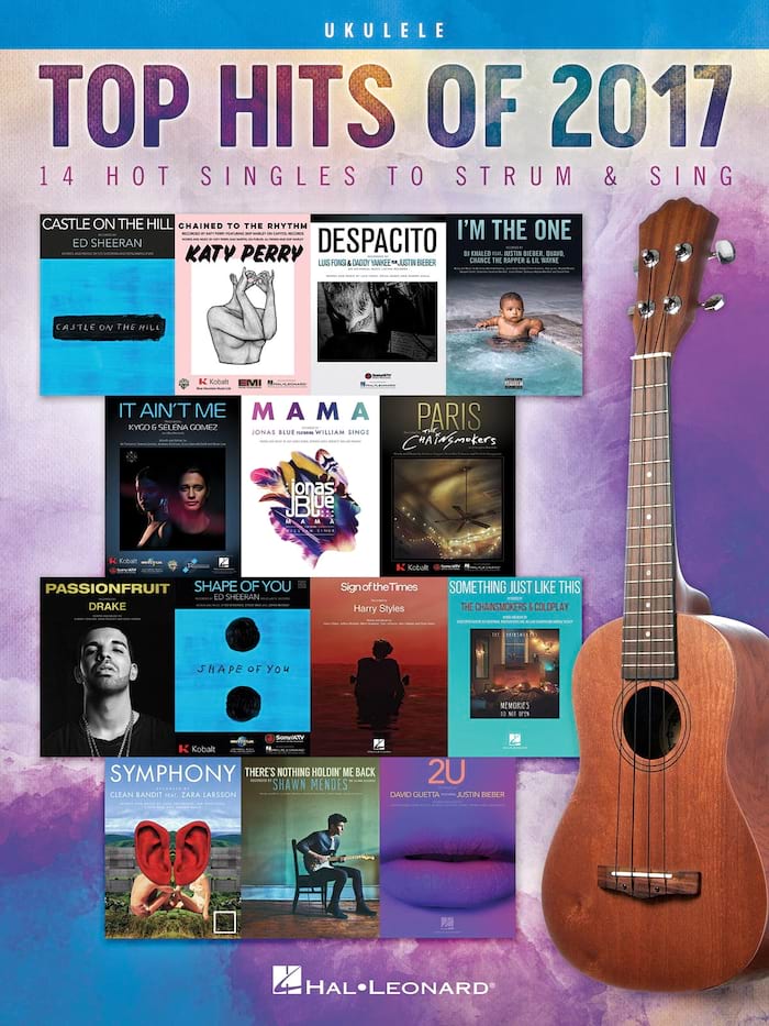 Top Hits of 2017 - Ukulele Partition Pop / Rock