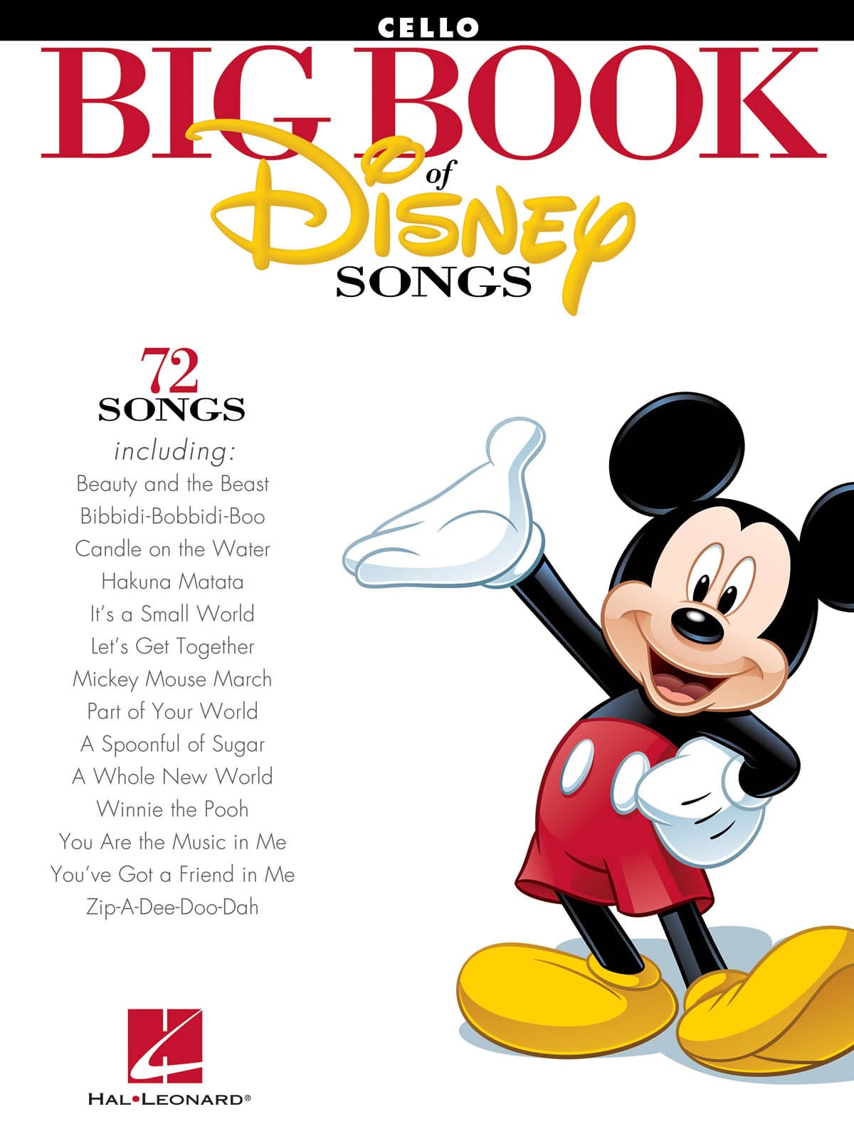 The Big Book Of Disney Songs DISNEY Partition Violoncelle
