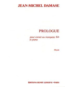 Prologue Jean-Michel Damase Partition Trompette