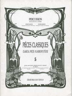 Pièces Classiques Volume 5 Partition Multi Percussions