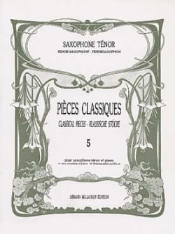 Pièces Classiques Volume 5 Partition Saxophone