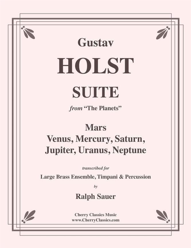 Mars, Venus, Mercury, Saturn, Uranus & Jupiter HOLST Partition