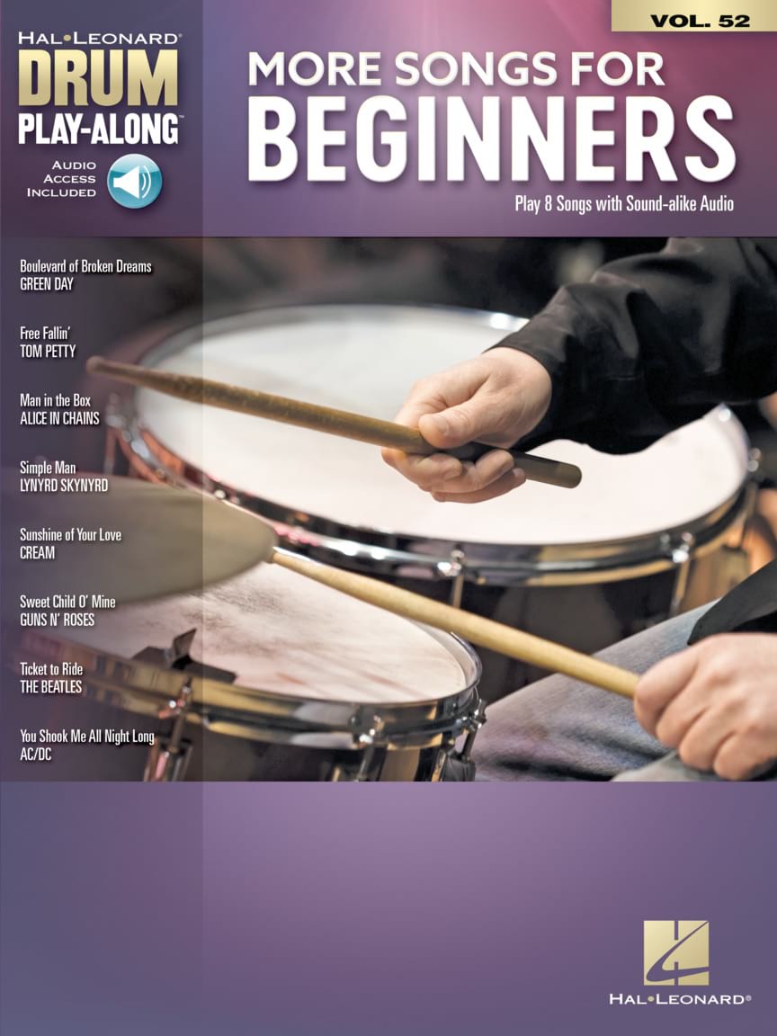 Drum Play-Along Volume 52 - More Songs for Beginners - Partition