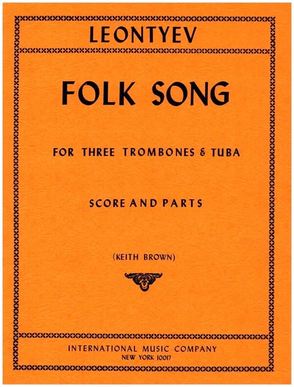 Folk Song A. Leontyev Partition Ensemble de cuivres