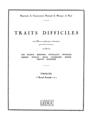 Traits Difficiles 1er Recueil Partition Timbales