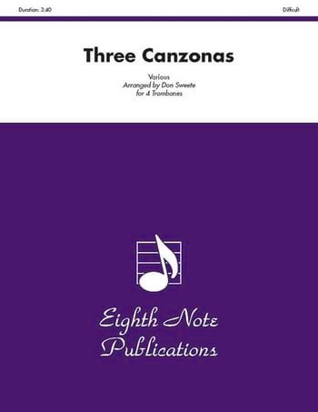 Three Canzonas Partition Trombone