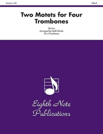 Two Motets for Four Trombones Partition Trombone