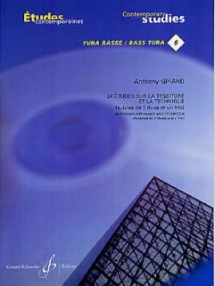 24 Etudes sur la tessiture et la technique - Anthony Girard