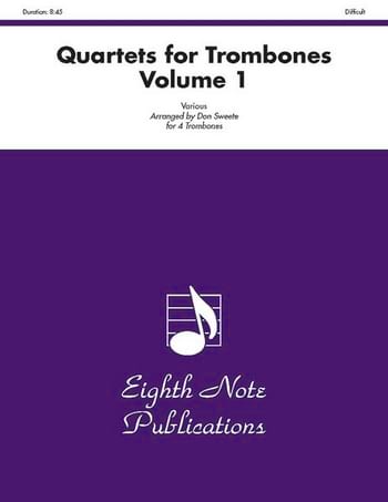 Quartets for Trombones Volume 1 Partition Trombone