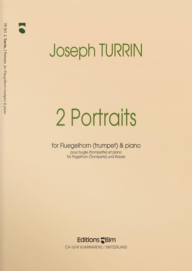 2 Portraits Joseph Turrin Partition Trompette